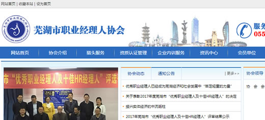 蕪湖市職業(yè)經(jīng)理人協(xié)會(huì) 官網(wǎng) 手機(jī)站 微信 網(wǎng)站設(shè)計(jì)